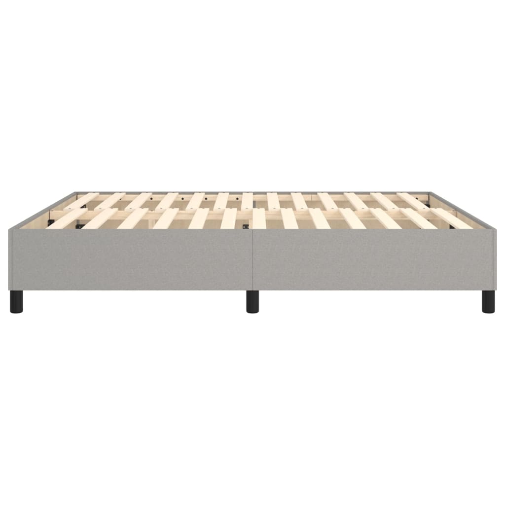 Boxspringframe stof lichtgrijs 160x200 cm