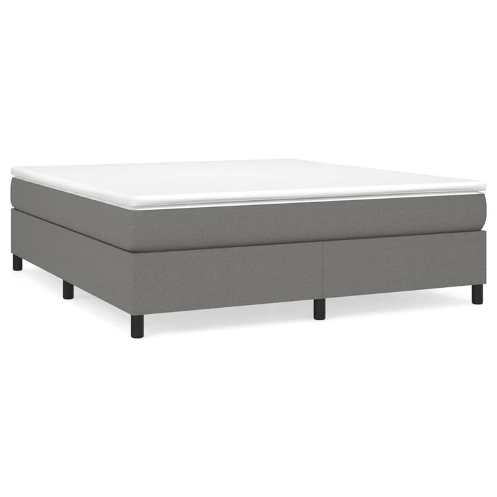 Boxspringframe stof donkergrijs 160x200 cm