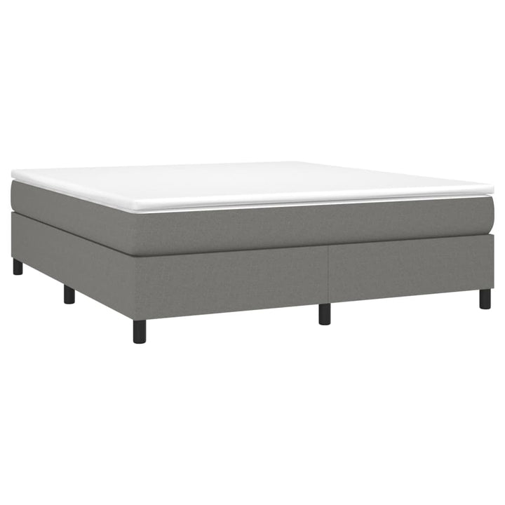 Boxspringframe stof donkergrijs 160x200 cm