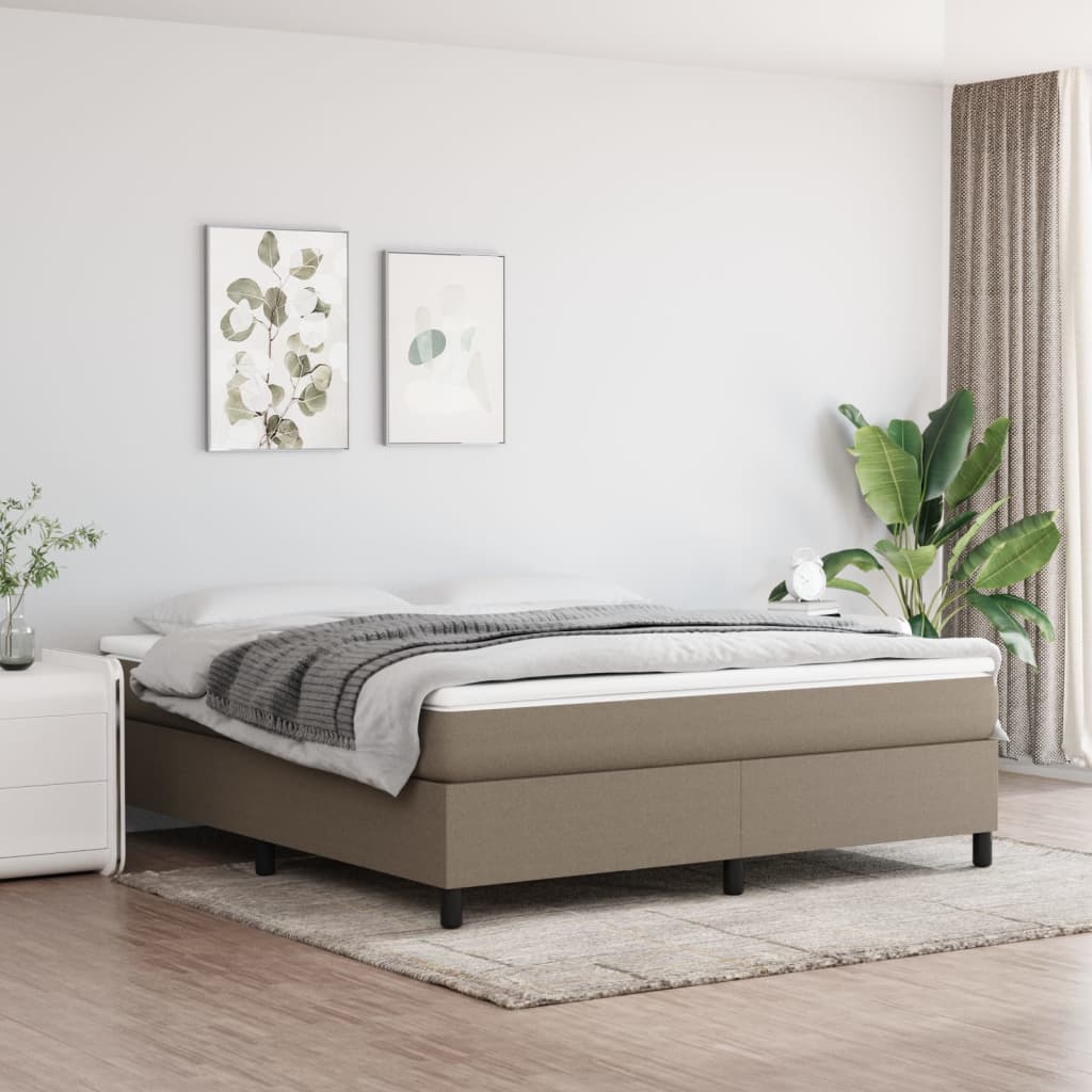 Boxspringframe stof taupe 160x200 cm