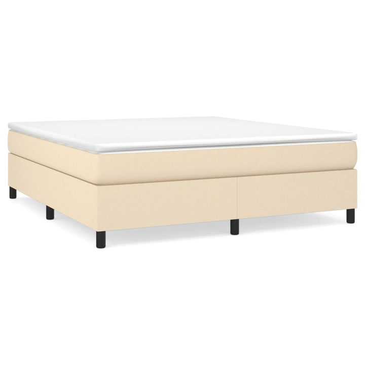 Boxspringframe stof crèmekleurig 160x200 cm