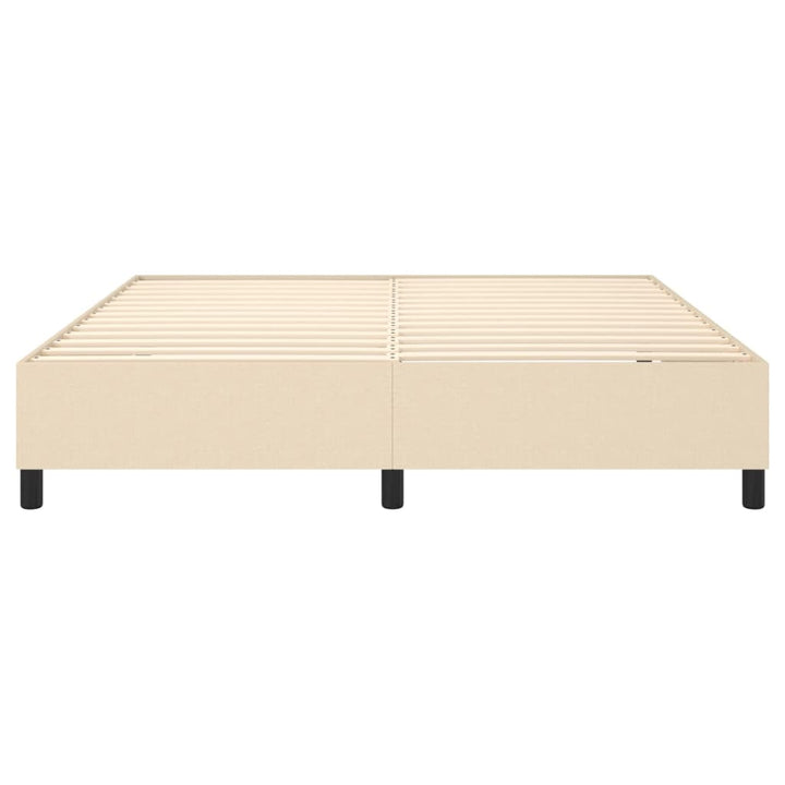 Boxspringframe stof crèmekleurig 160x200 cm