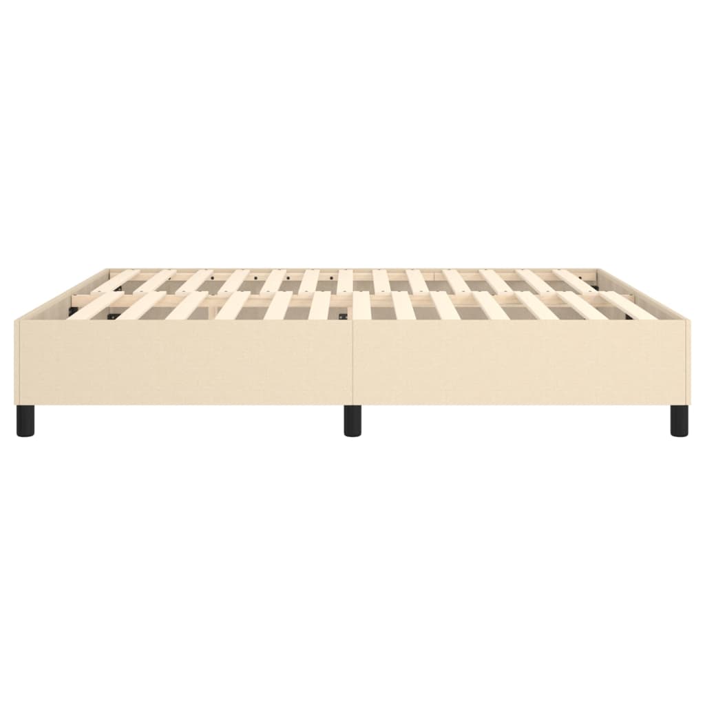 Boxspringframe stof crèmekleurig 160x200 cm