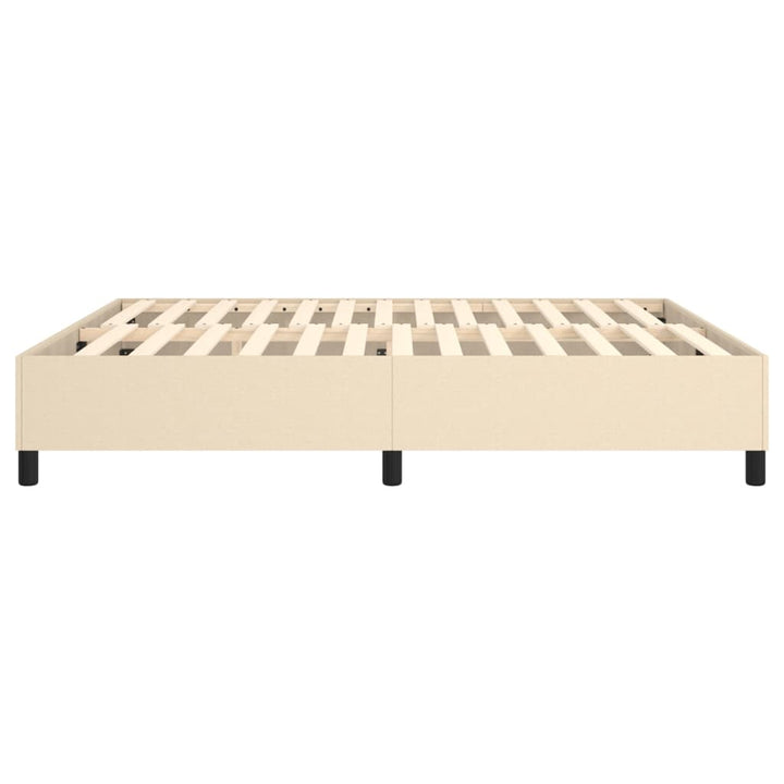 Boxspringframe stof crèmekleurig 160x200 cm