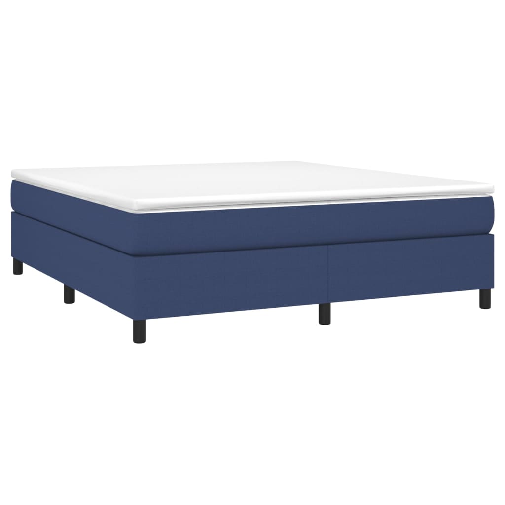 Boxspringframe stof blauw 160x200 cm