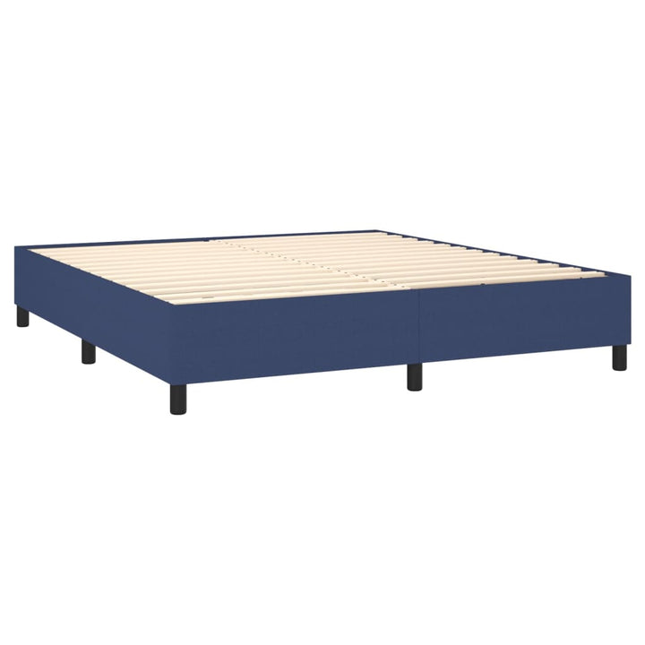 Boxspringframe stof blauw 160x200 cm