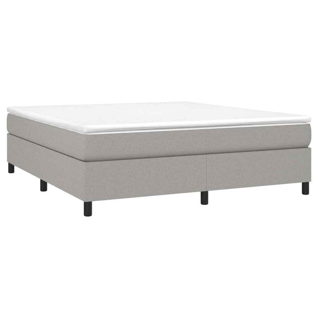 Boxspringframe stof lichtgrijs 180x200 cm