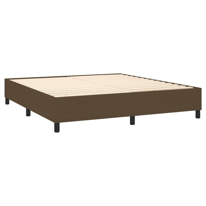 Boxspringframe stof donkerbruin 180x200 cm