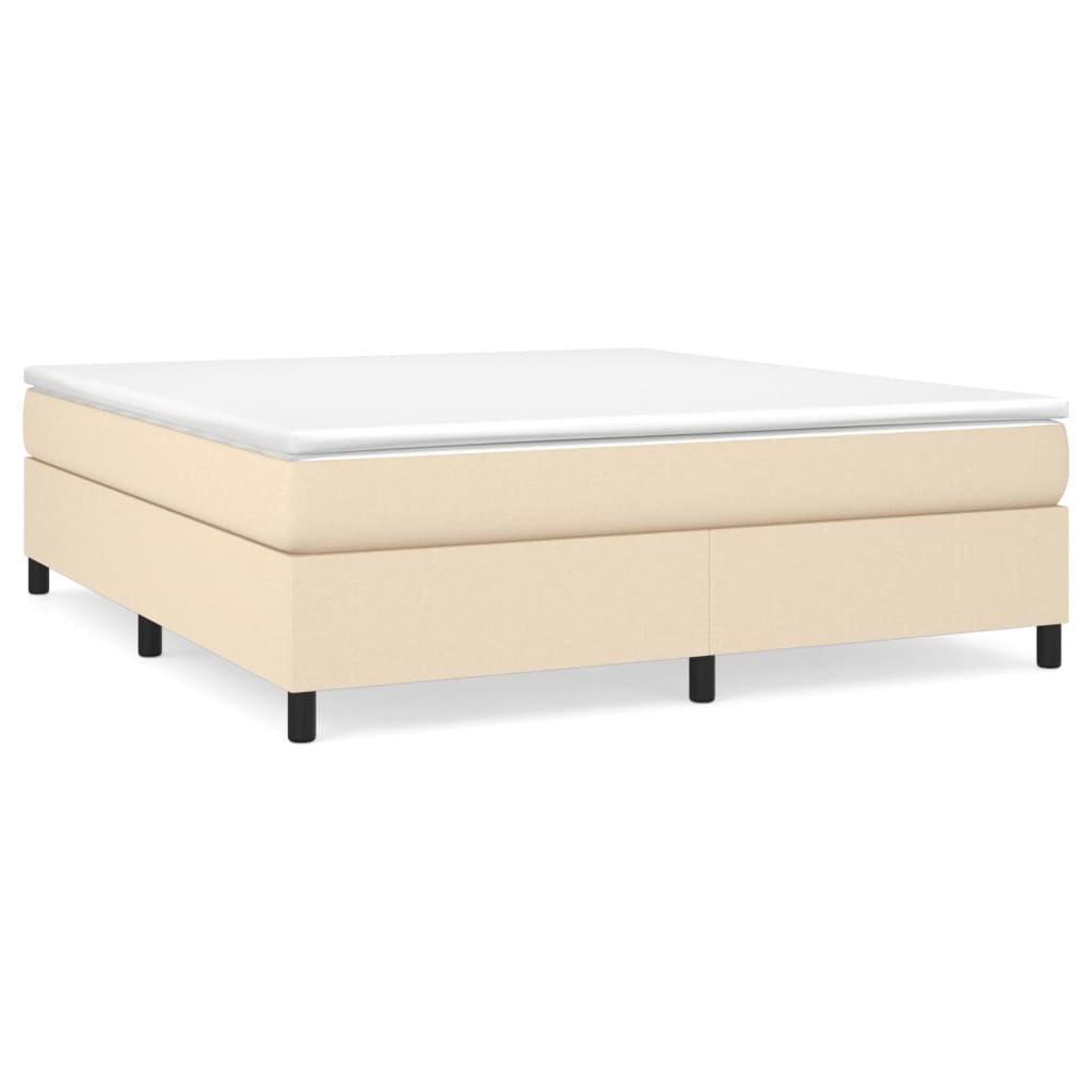 Boxspringframe stof crèmekleurig 180x200 cm