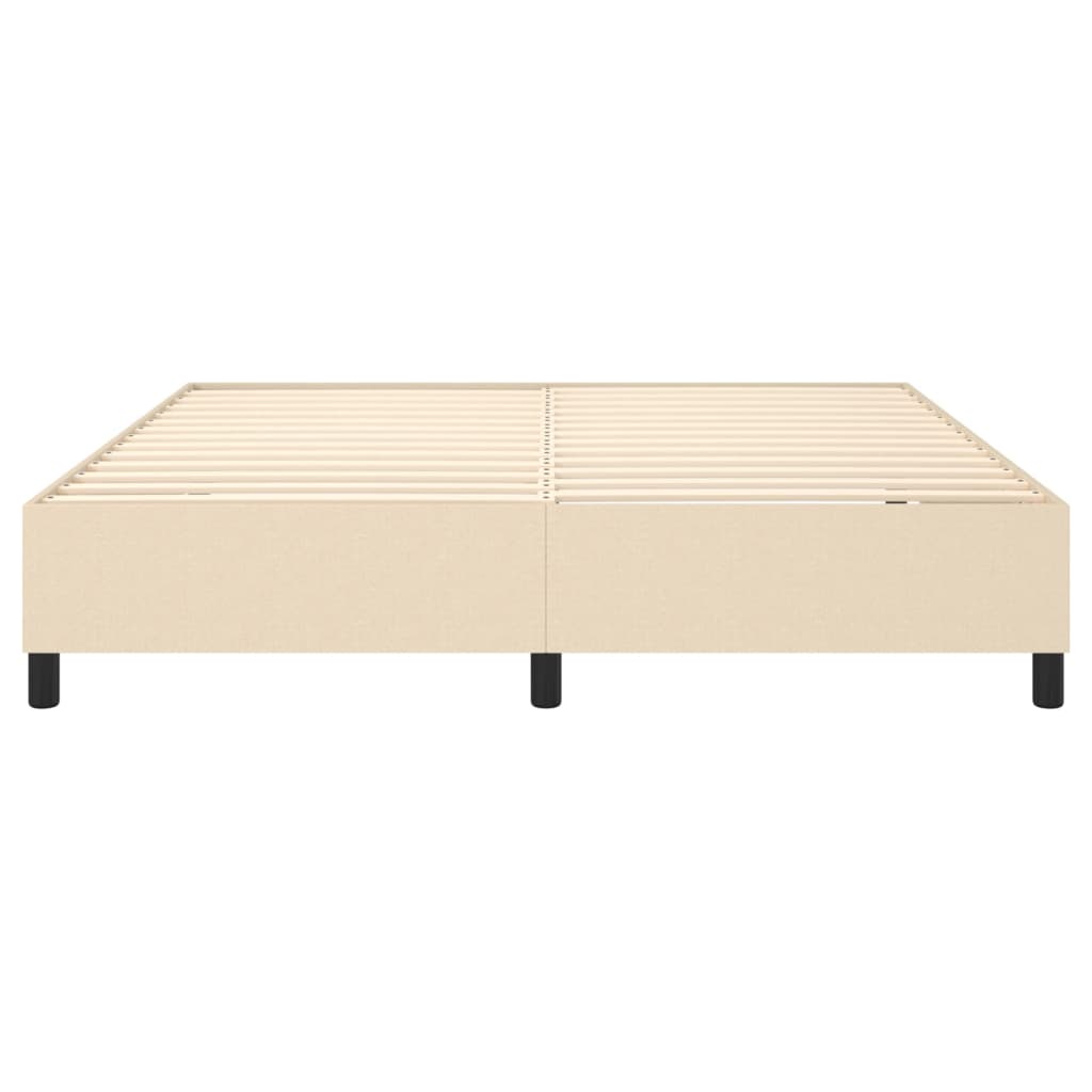 Boxspringframe stof crèmekleurig 180x200 cm