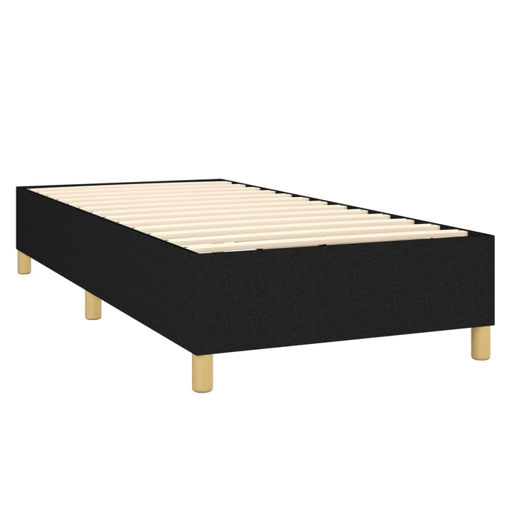 Boxspringframe stof zwart 80x200 cm