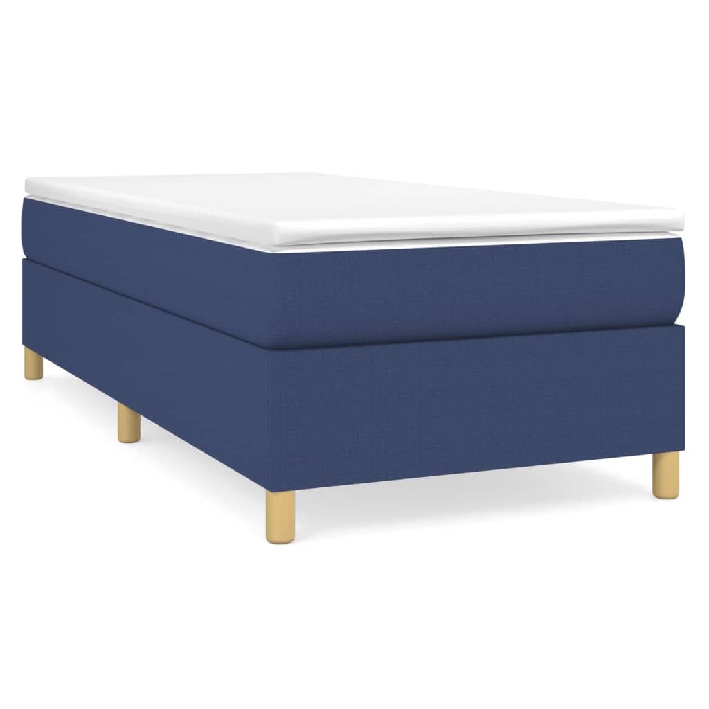 Boxspringframe stof blauw 80x200 cm