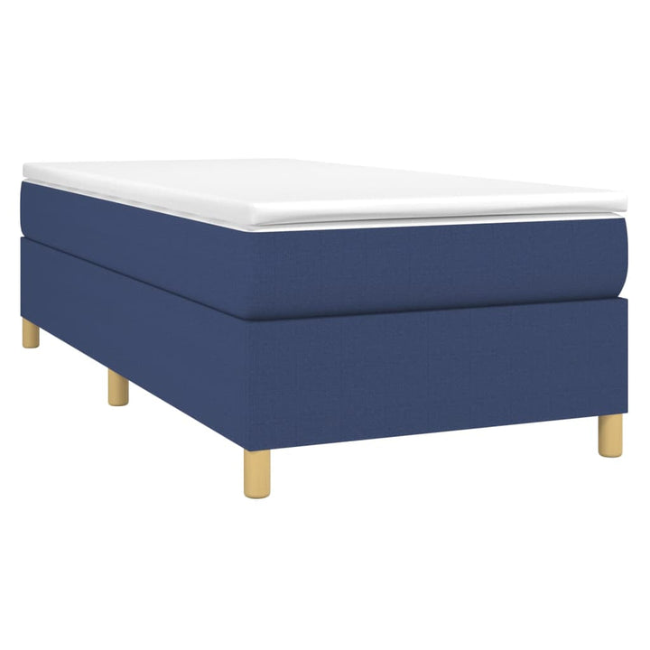 Boxspringframe stof blauw 80x200 cm