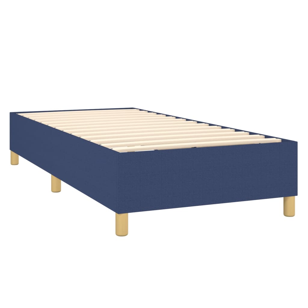 Boxspringframe stof blauw 80x200 cm