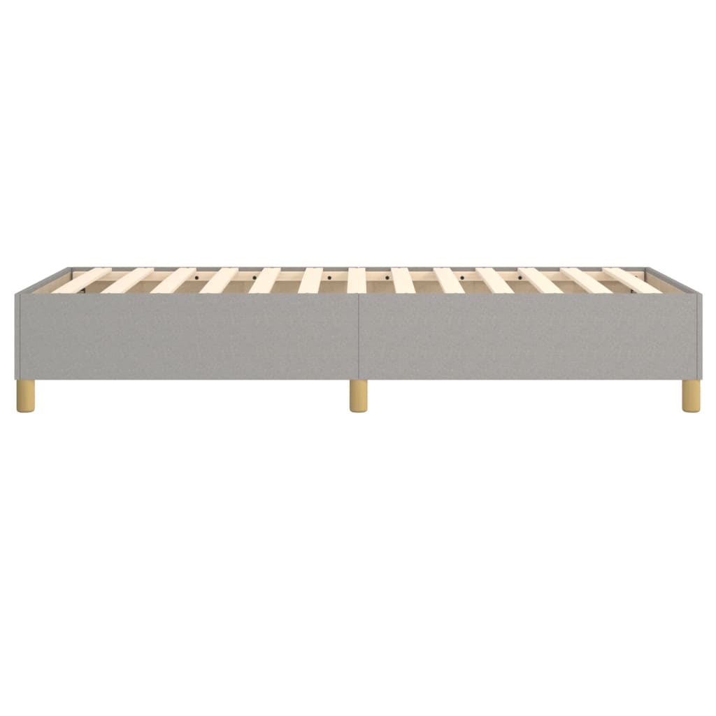 Boxspringframe stof lichtgrijs 90x190 cm