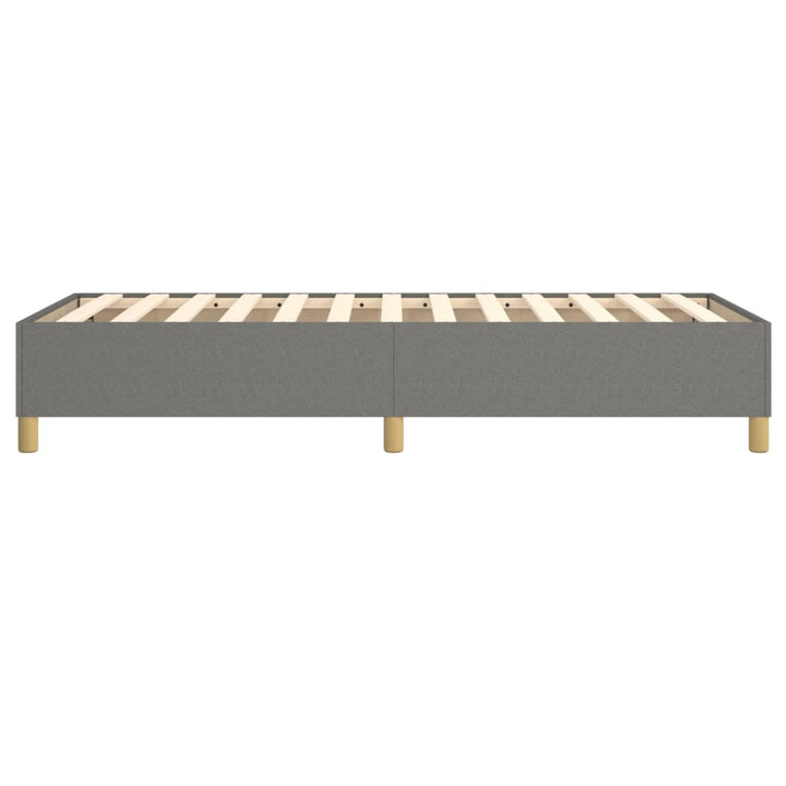 Boxspringframe stof donkergrijs 90x190 cm