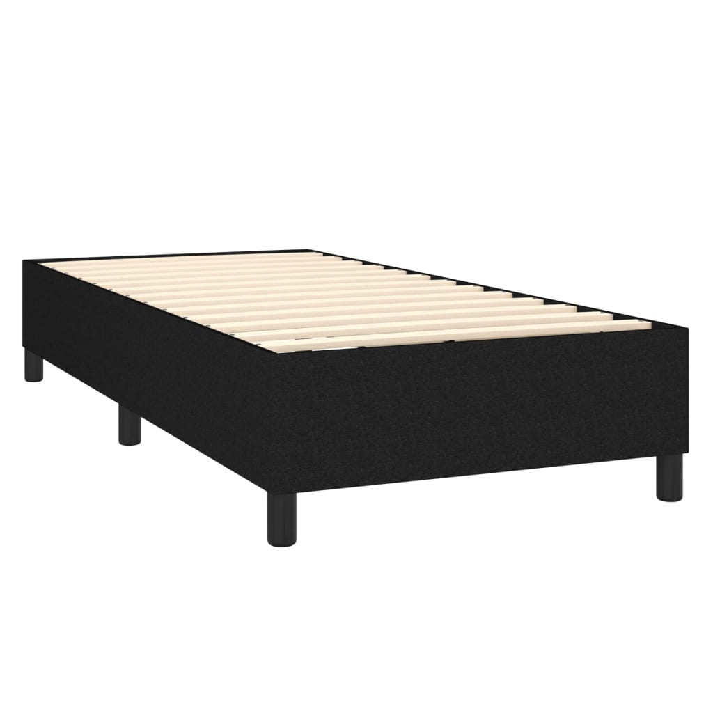 Boxspringframe stof zwart 90x190 cm