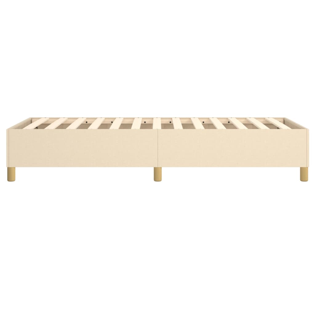 Boxspringframe stof crèmekleurig 90x190 cm