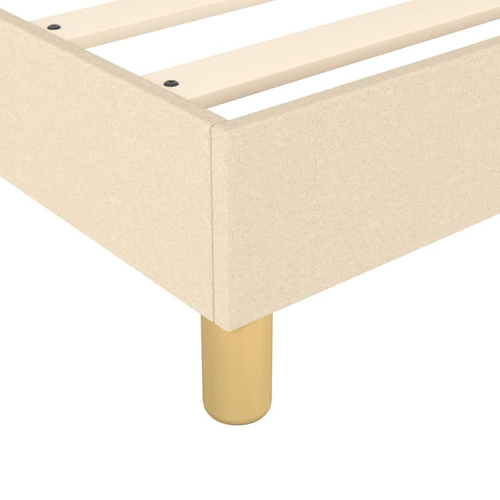 Boxspringframe stof crèmekleurig 90x190 cm