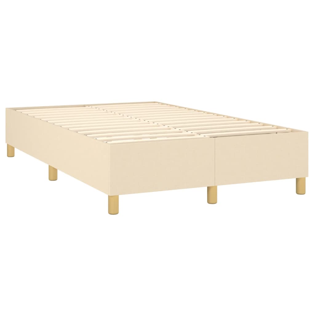 Boxspringframe stof crèmekleurig 120x200 cm