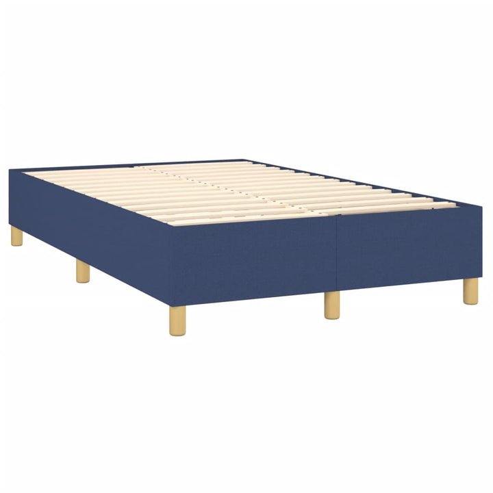 Boxspringframe stof blauw 120x200 cm