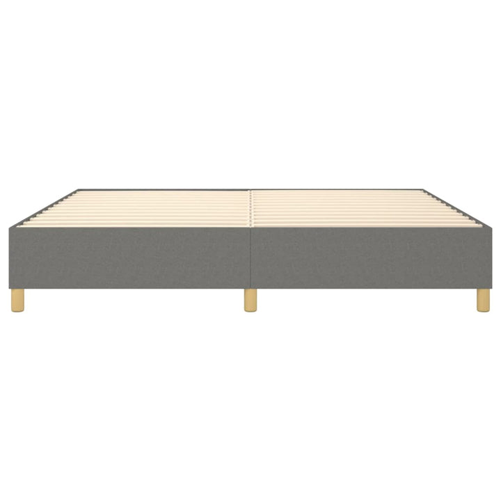 Boxspringframe stof donkergrijs 140x190 cm