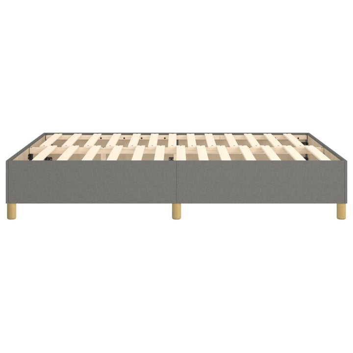 Boxspringframe stof donkergrijs 140x190 cm