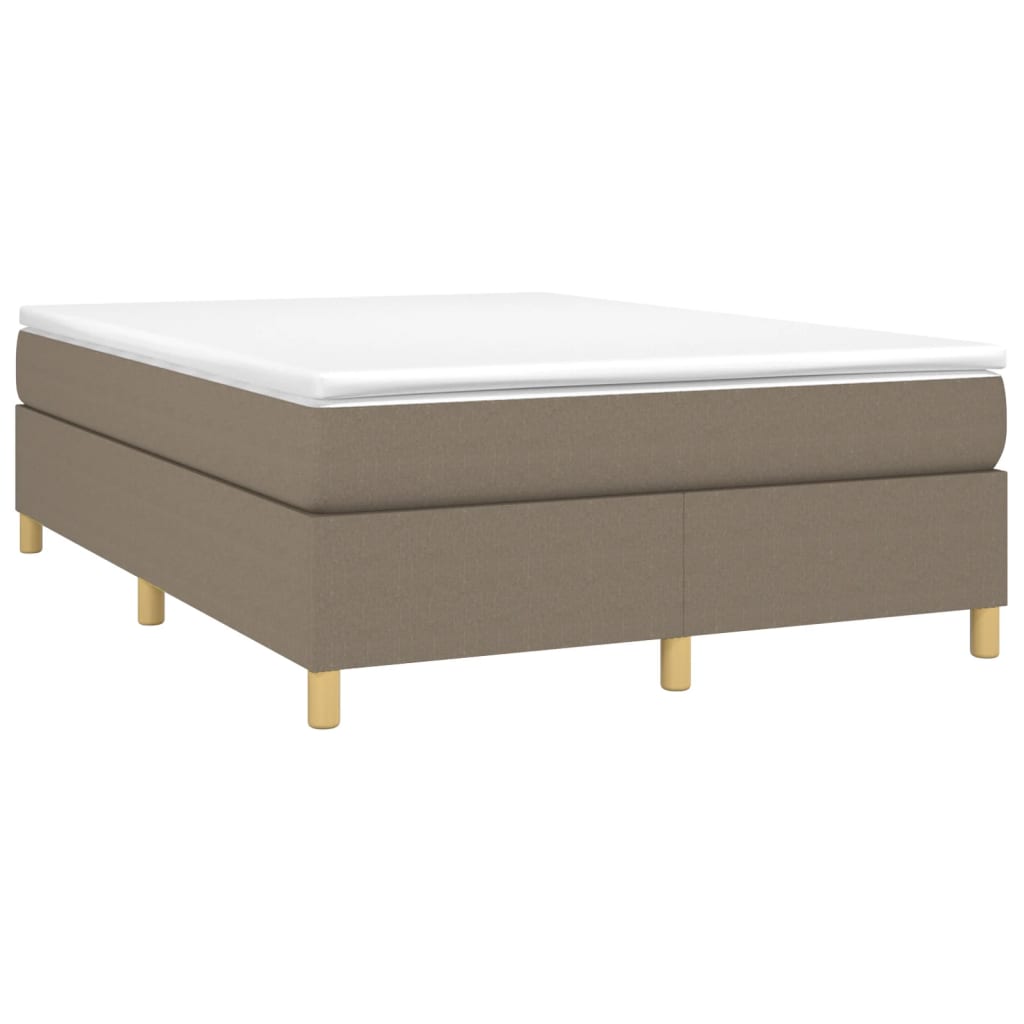 Boxspringframe stof taupe 140x190 cm