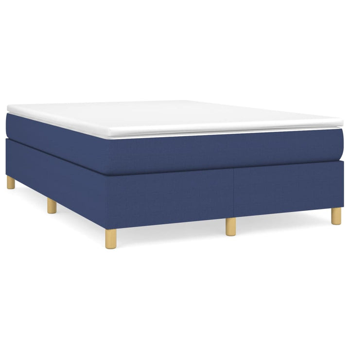 Boxspringframe stof blauw 140x190 cm