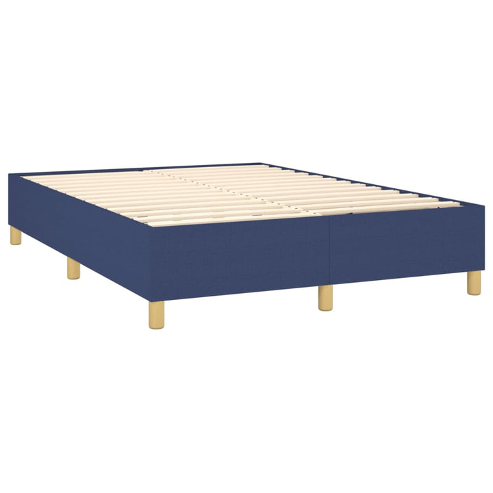 Boxspringframe stof blauw 140x190 cm