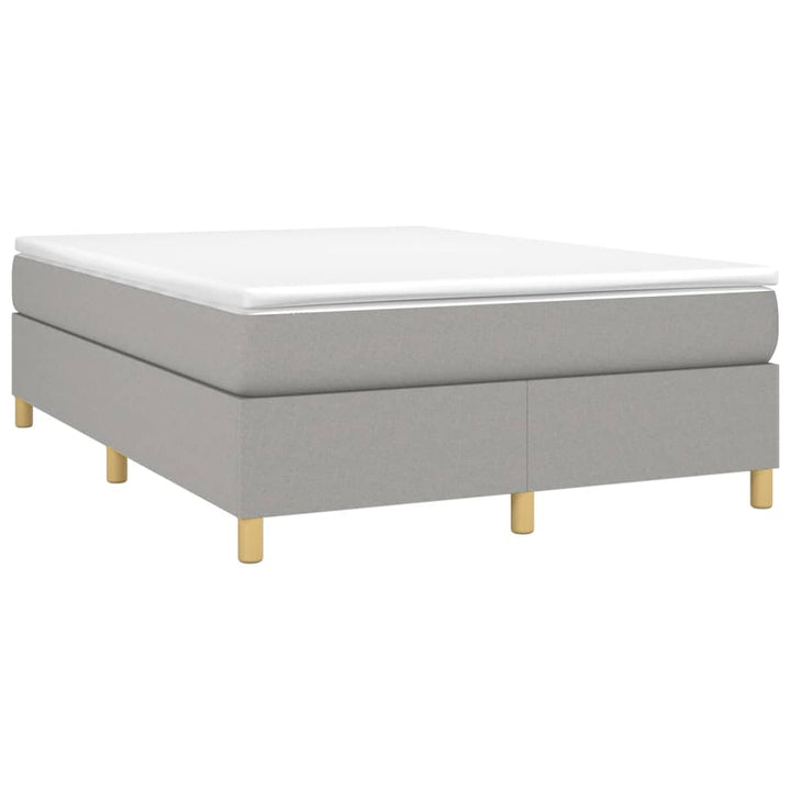 Boxspringframe stof lichtgrijs 140x200 cm