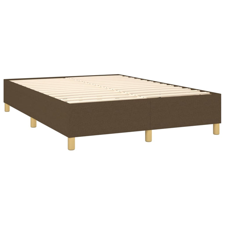 Boxspringframe stof donkerbruin 140x200 cm