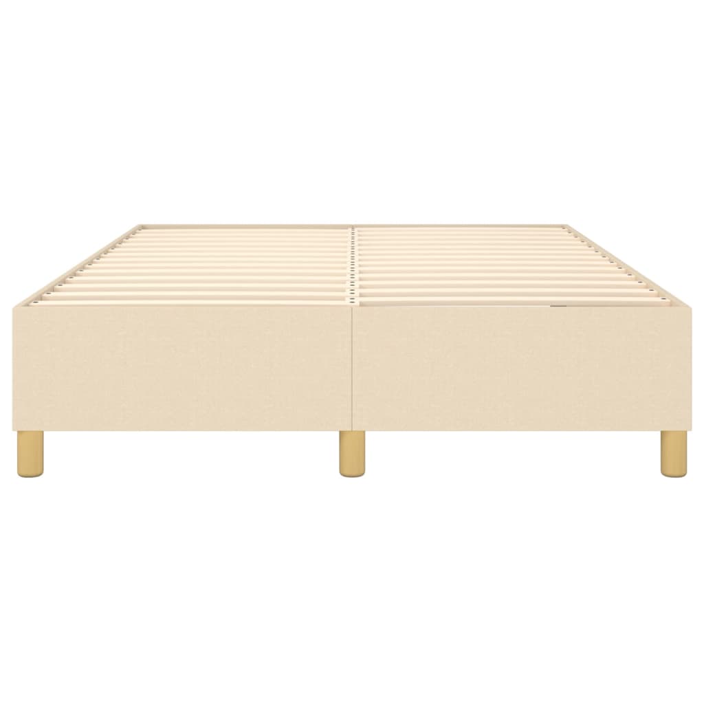 Boxspringframe stof crèmekleurig 140x200 cm