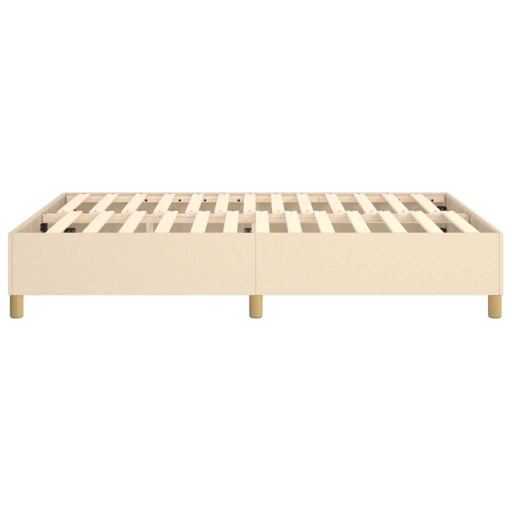 Boxspringframe stof crèmekleurig 140x200 cm