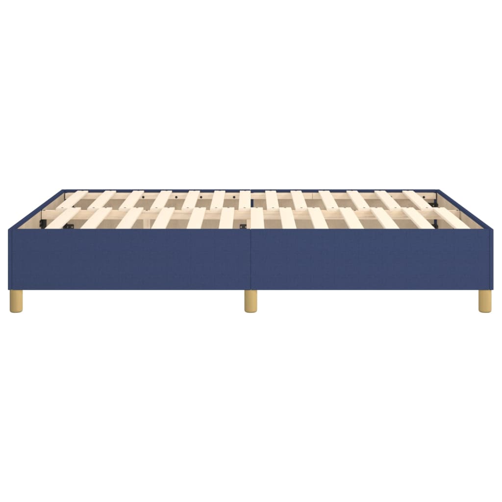 Boxspringframe stof blauw 140x200 cm