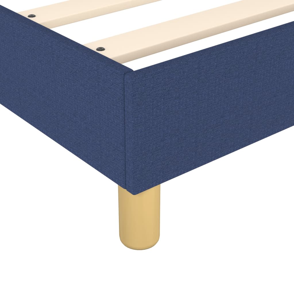 Boxspringframe stof blauw 140x200 cm