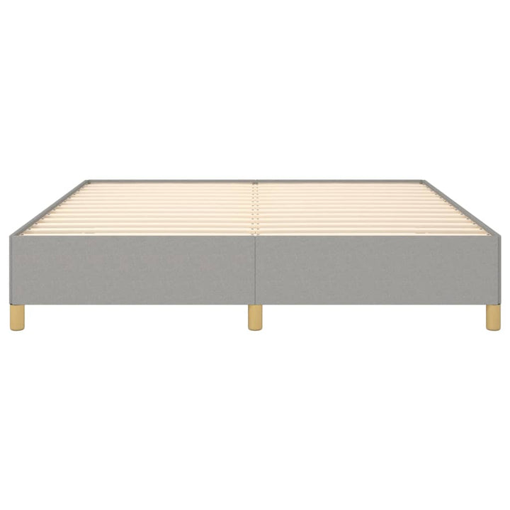 Boxspringframe stof lichtgrijs 160x200 cm