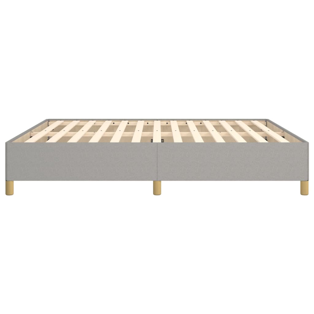 Boxspringframe stof lichtgrijs 160x200 cm