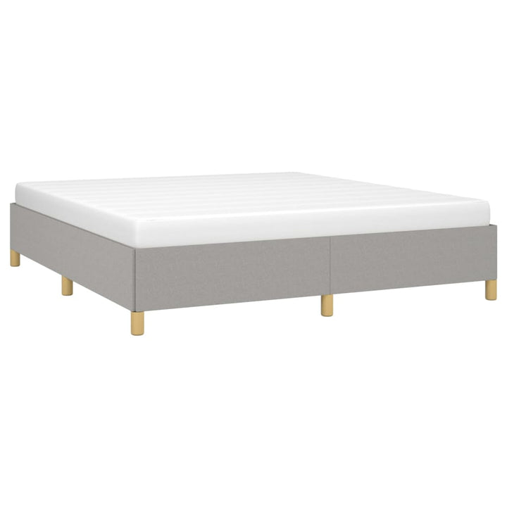 Boxspringframe stof lichtgrijs 180x200 cm