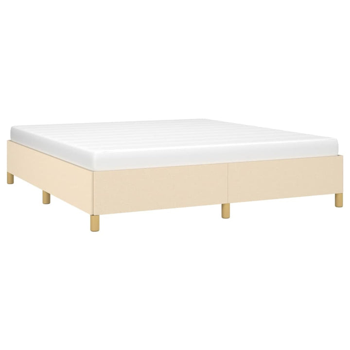 Boxspringframe stof crèmekleurig 180x200 cm