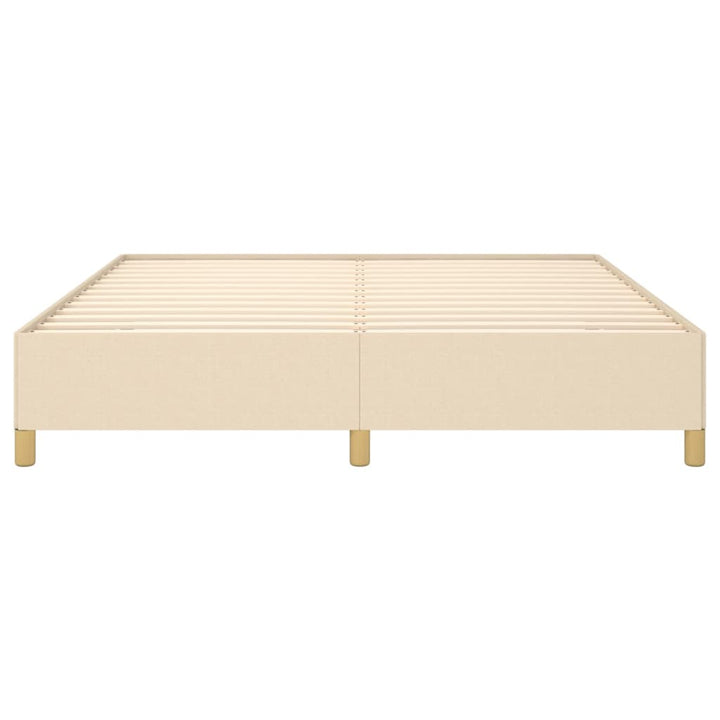 Boxspringframe stof crèmekleurig 180x200 cm