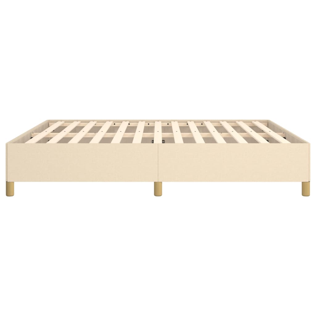 Boxspringframe stof crèmekleurig 180x200 cm