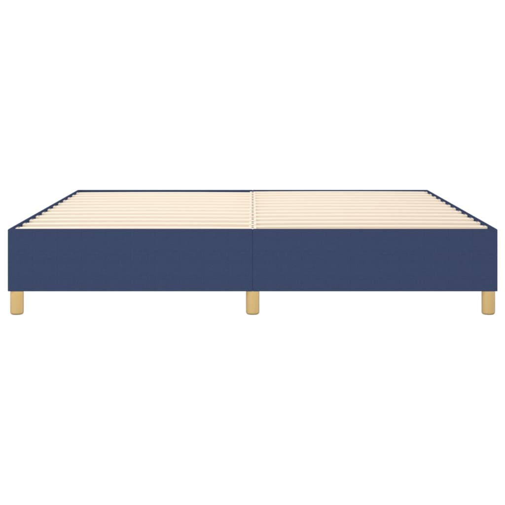 Boxspringframe stof blauw 200x200 cm