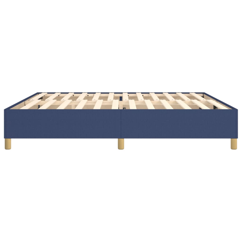 Boxspringframe stof blauw 200x200 cm