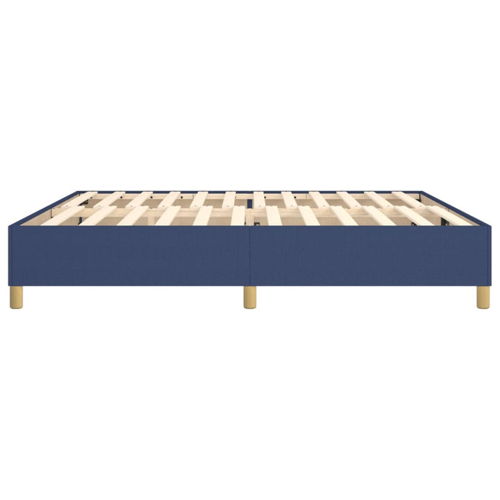 Boxspringframe stof blauw 200x200 cm