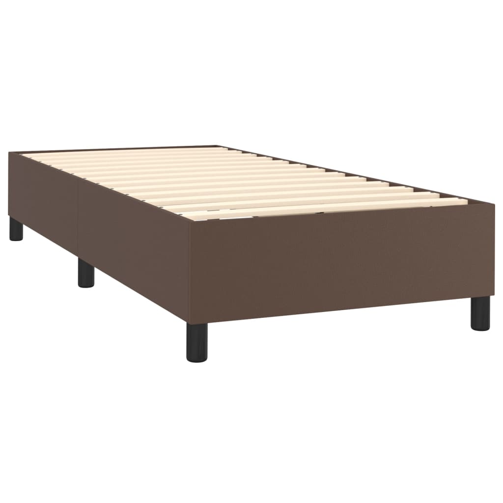 Boxspringframe kunstleer bruin 80x200 cm