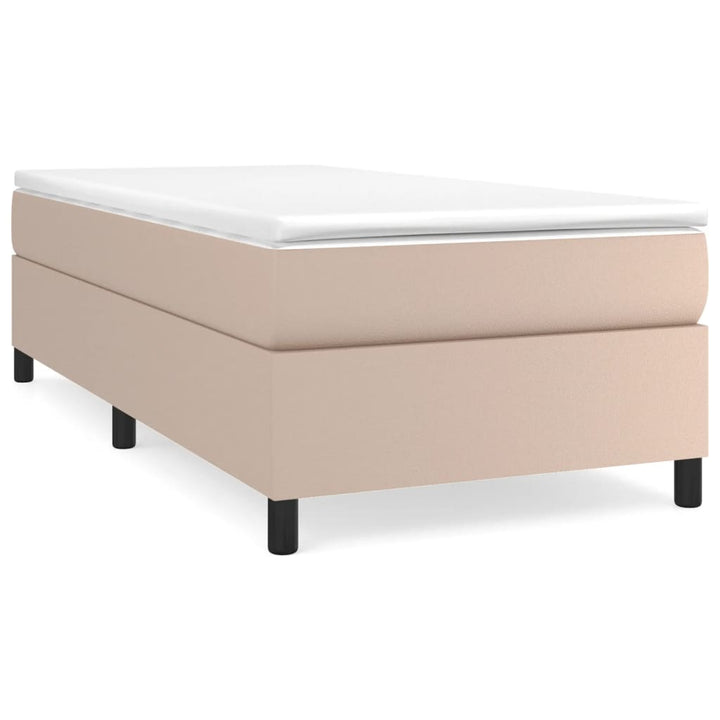 Boxspringframe kunstleer cappuccino 80x200 cm