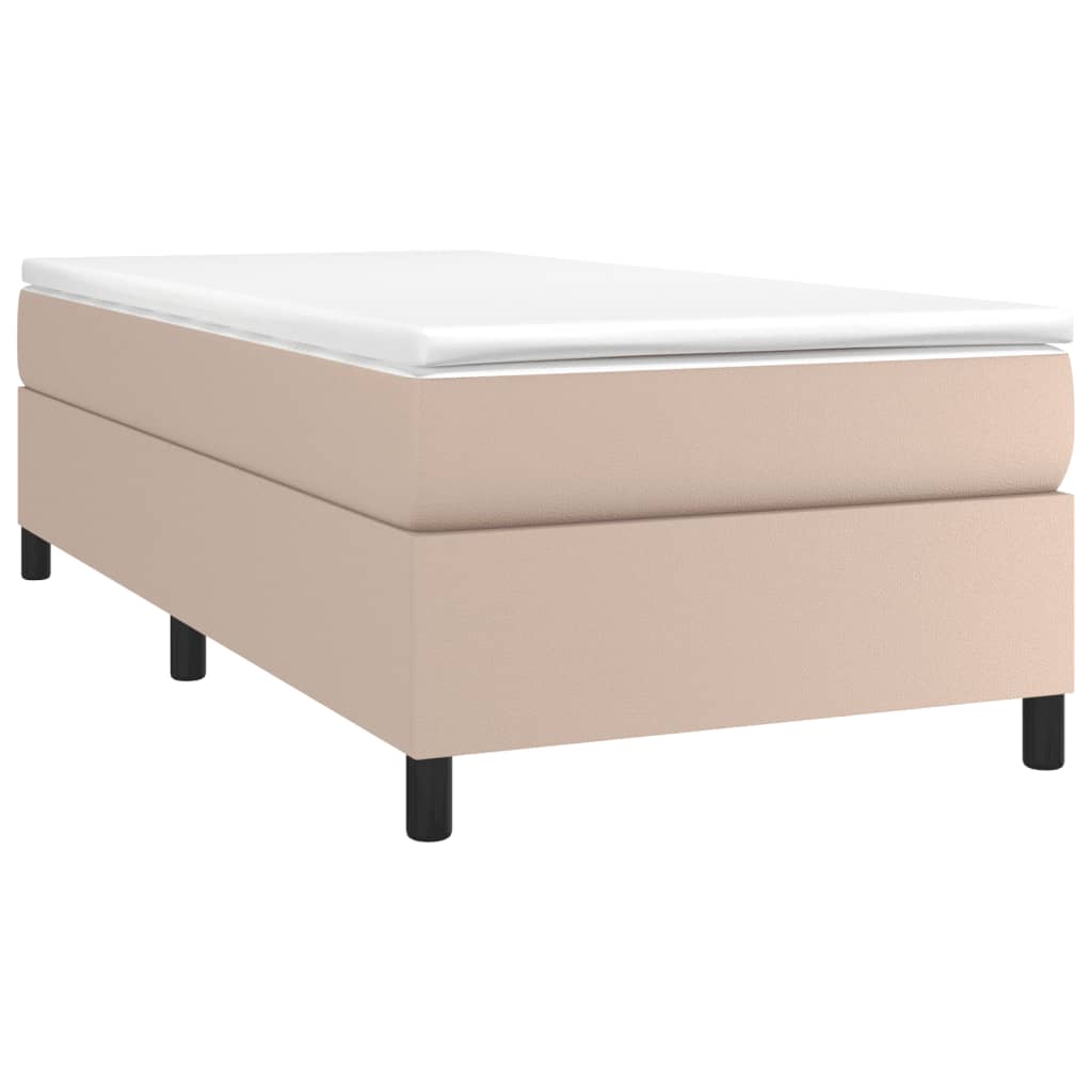 Boxspringframe kunstleer cappuccino 80x200 cm