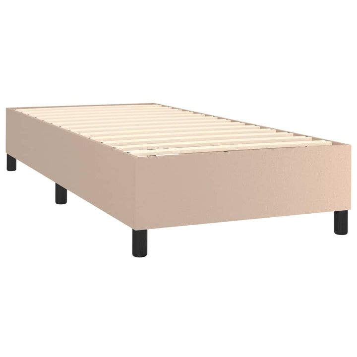 Boxspringframe kunstleer cappuccino 80x200 cm