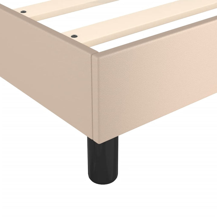 Boxspringframe kunstleer cappuccino 80x200 cm